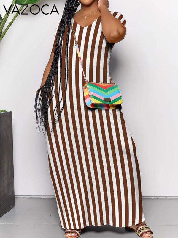 Morchique Stripe V-Neck Dress