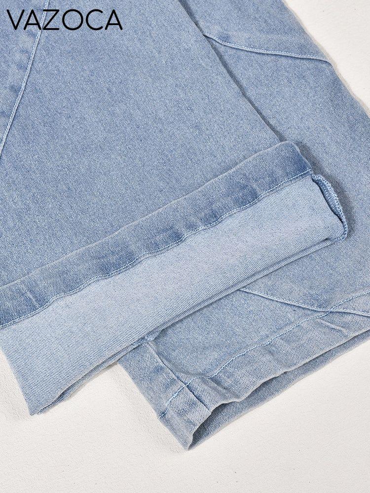 Tube Denim Jumpsuit