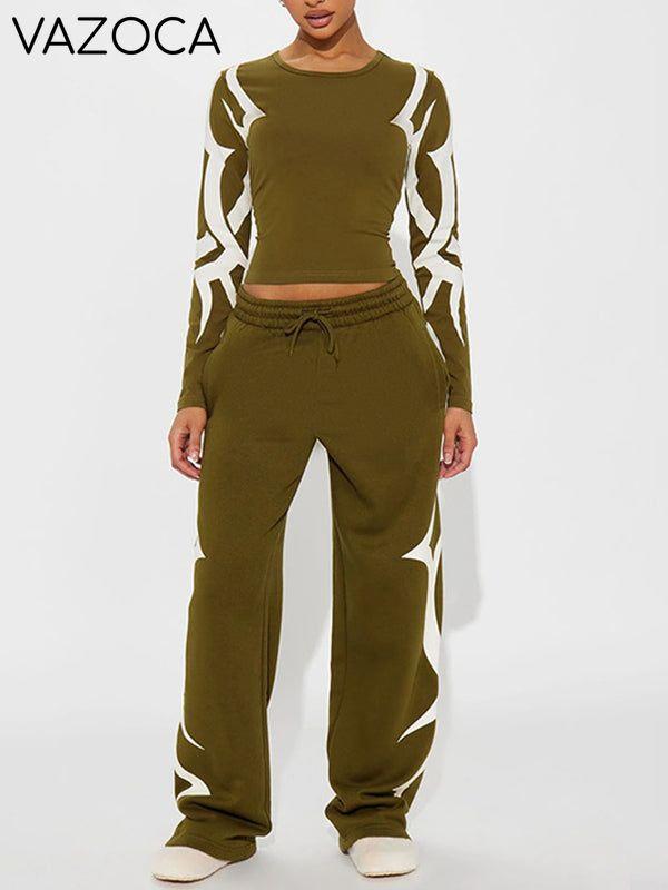 Printed Top & Pants Set