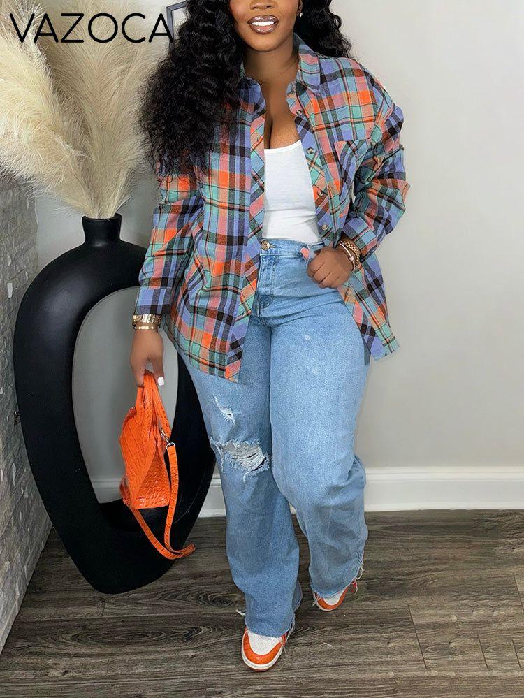 Casual Plaid Button Shirt