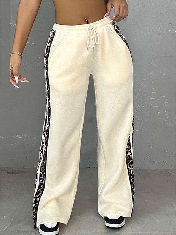 Plus-Size Leopard Combo Pants