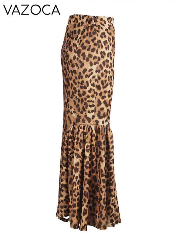 Leopard Mermaid Skirt