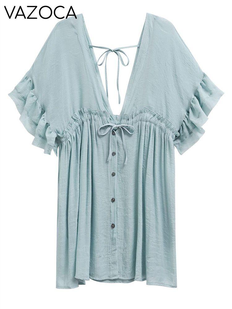 Boho Cotton Mini Dress