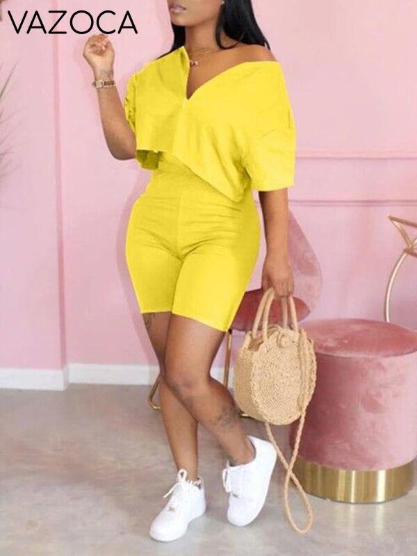 Solid Zip Top & Shorts Set --Clearance