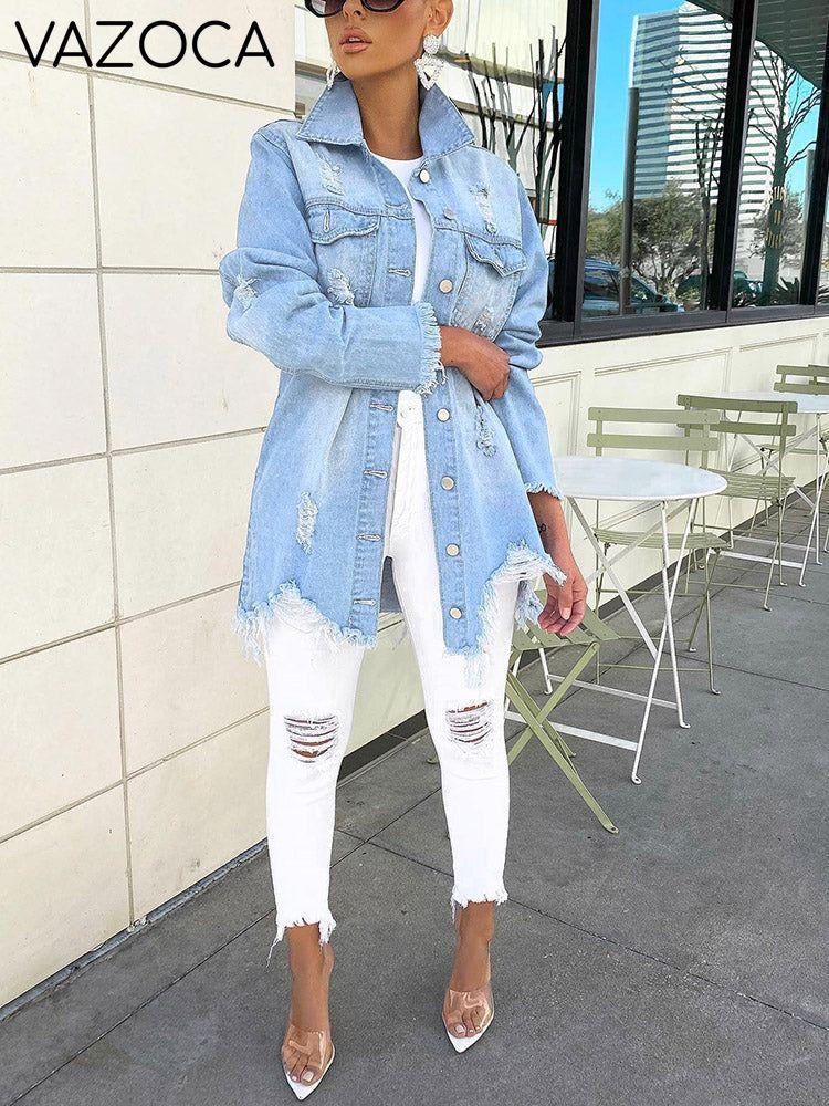 Ripped Denim Jacket