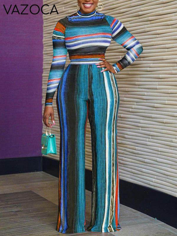 Stripe Pants Set