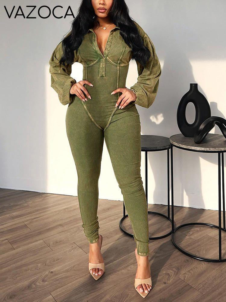 Mineral Washed Corset Jumpsuit