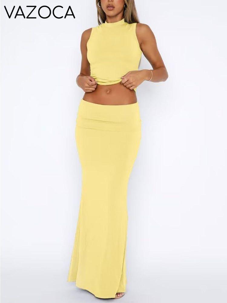 Pullover Top & Ruched Skirt