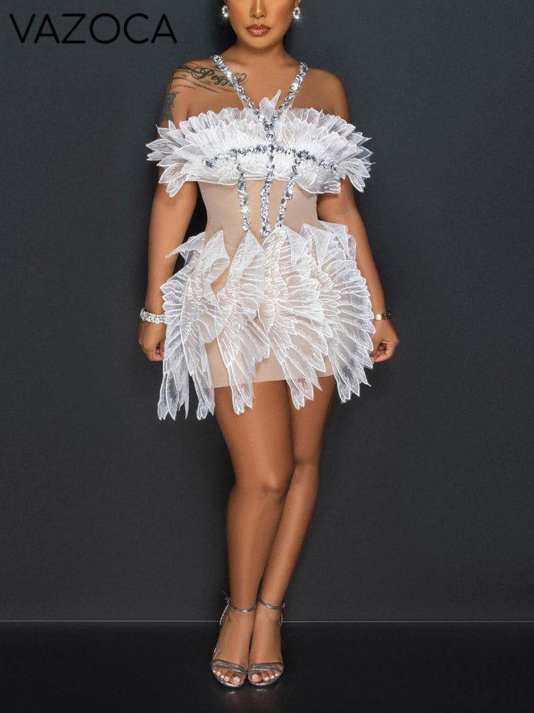 Fairy Mesh Rhinestone Dress