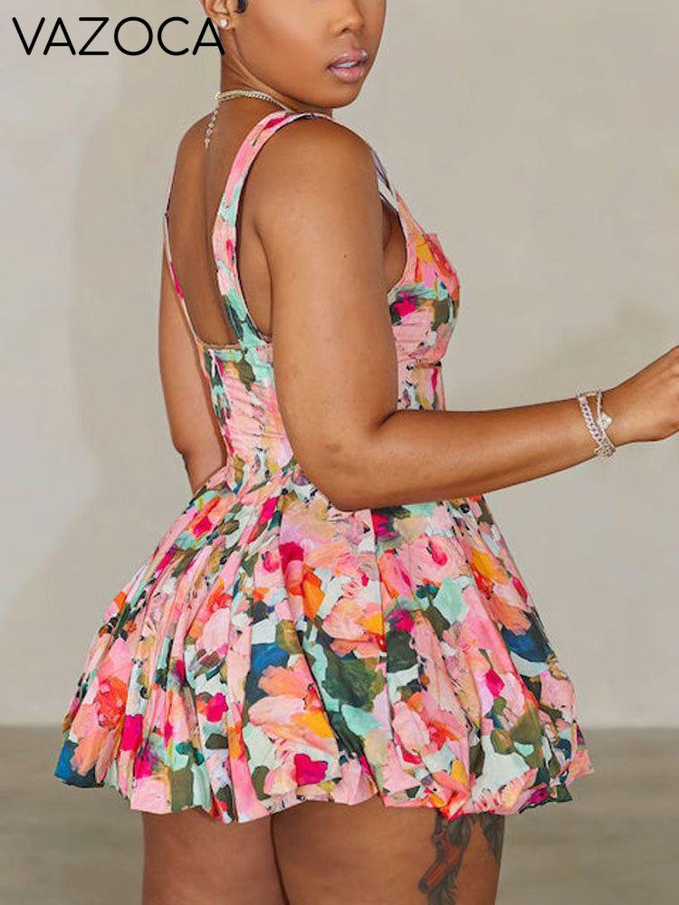 Floral Bubble Mini Dress