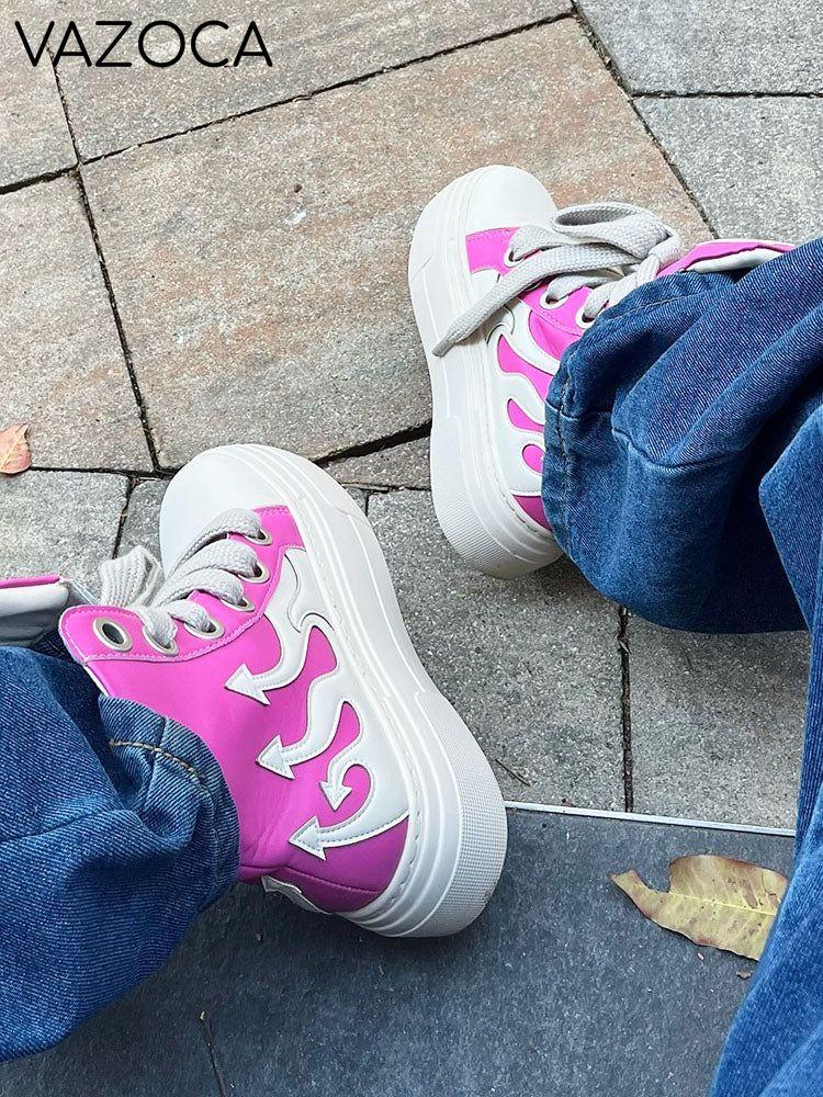 PU Flame High-Top Sneakers