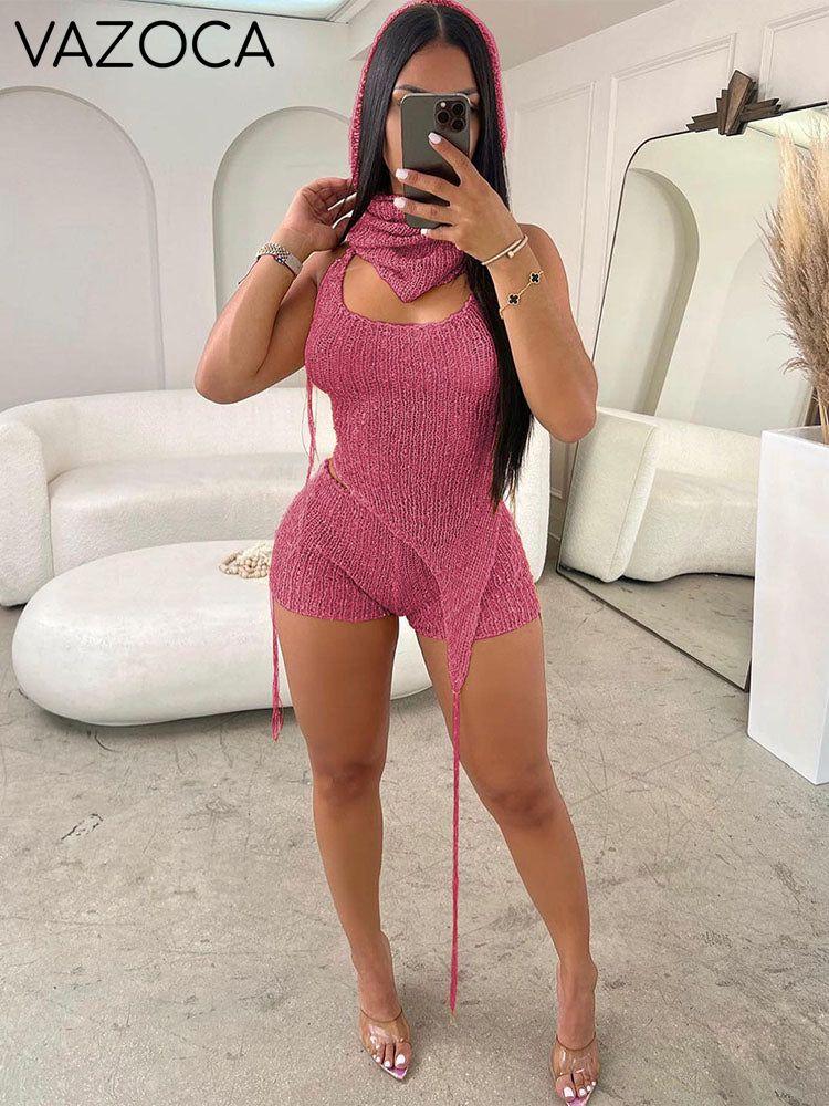 Glitter Crochet Three Piece Set