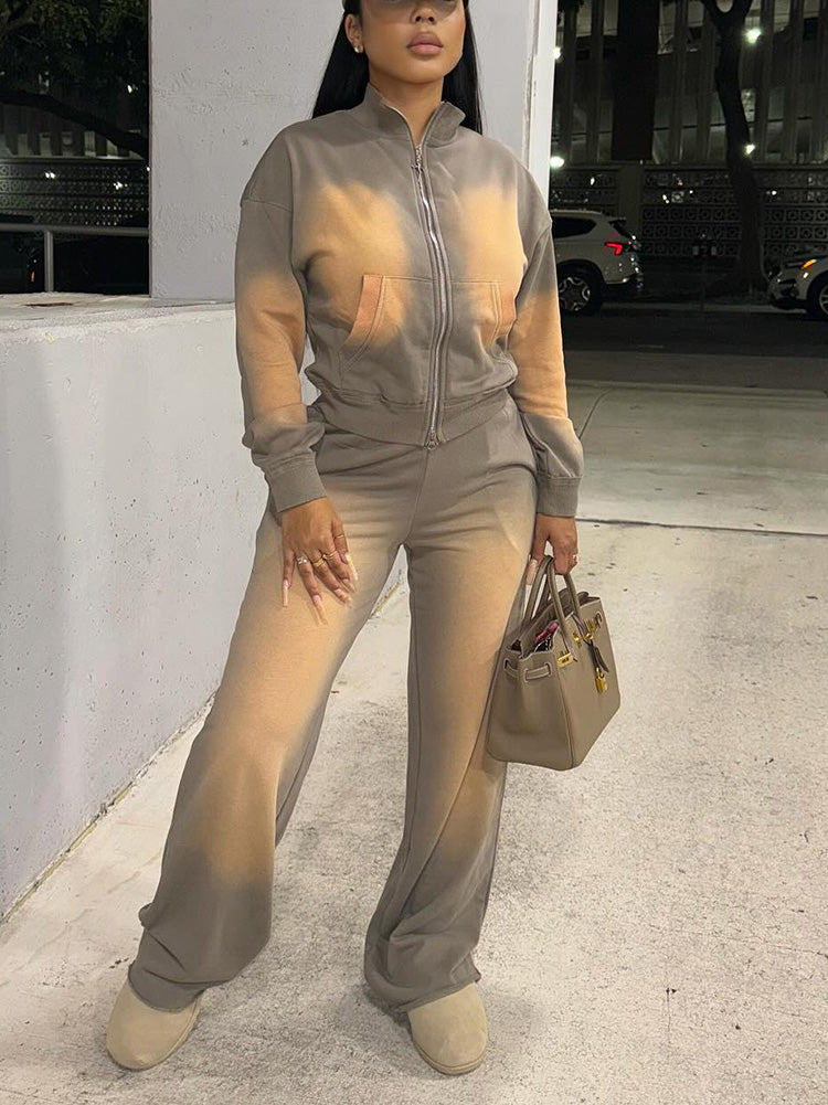 Washed Jacket & Pants Set