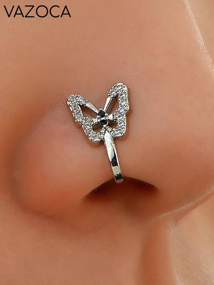 U-shaped Butterfly Nose Ring
