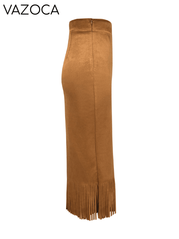 Fringe Pencil Skirt