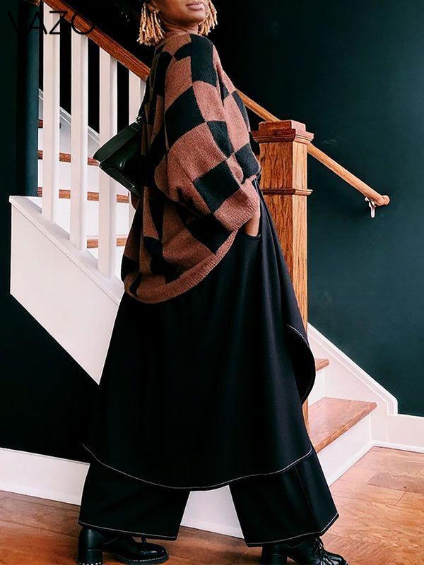 Overlap Wide-Leg Pants