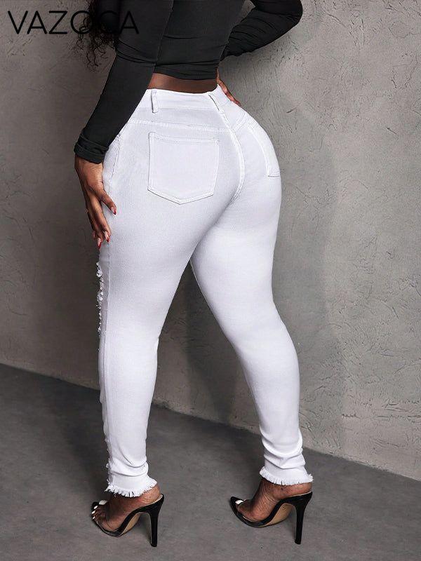 White Ripped Jeans
