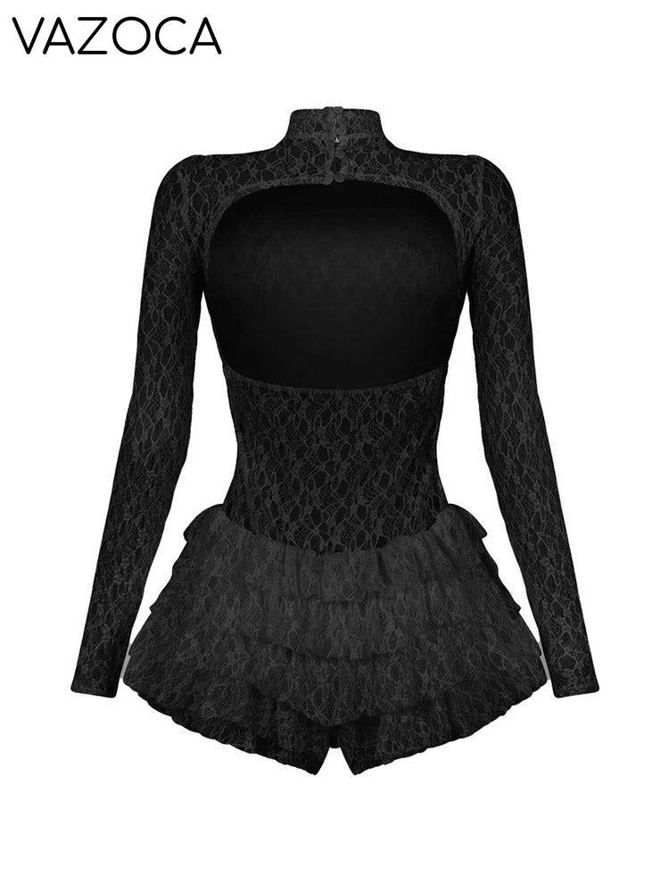 Lace Ruffle Romper