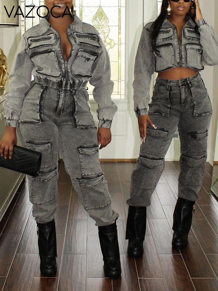 Cargo Denim Set