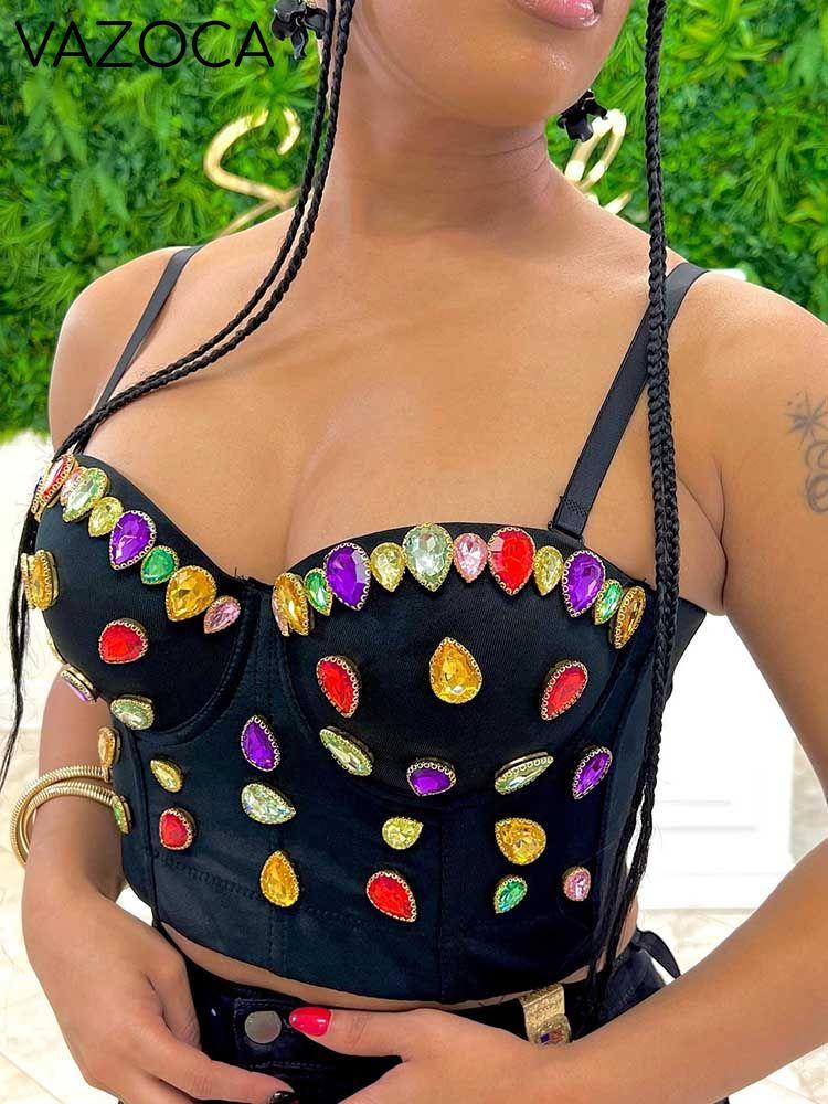 Bejeweled Spaghetti Strap Top
