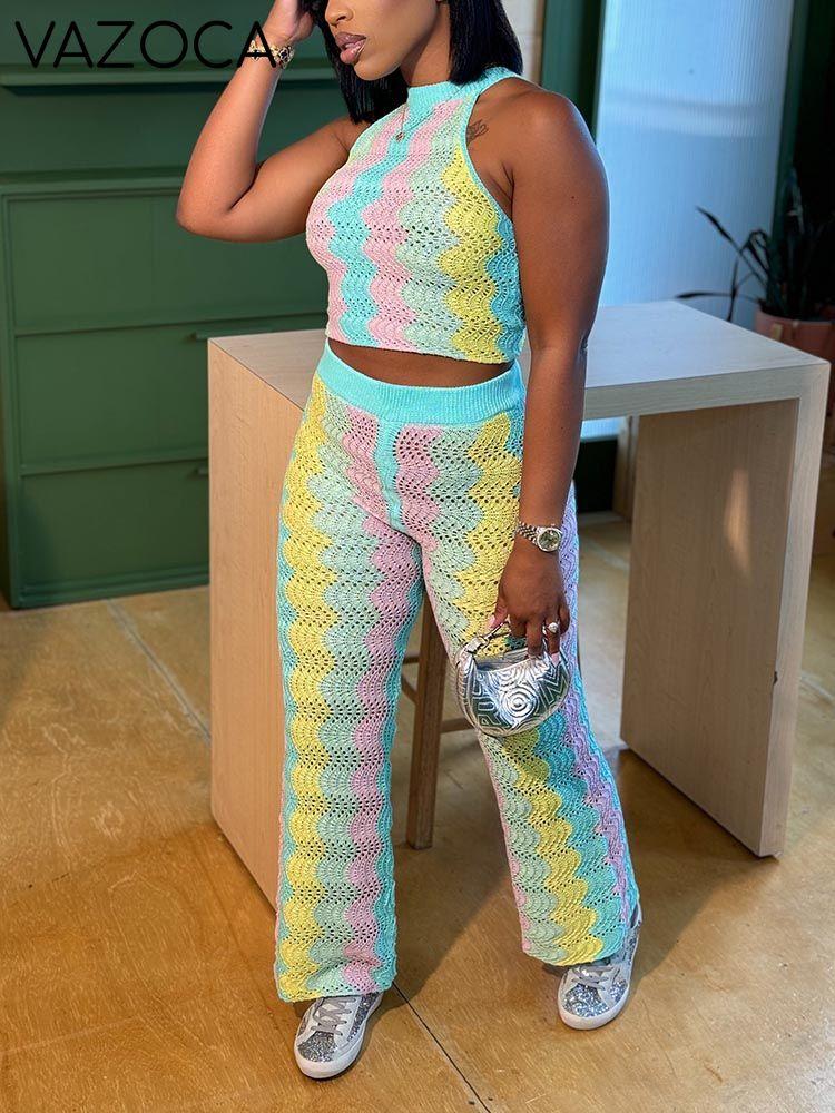 Rainbow Crochet Knit Set