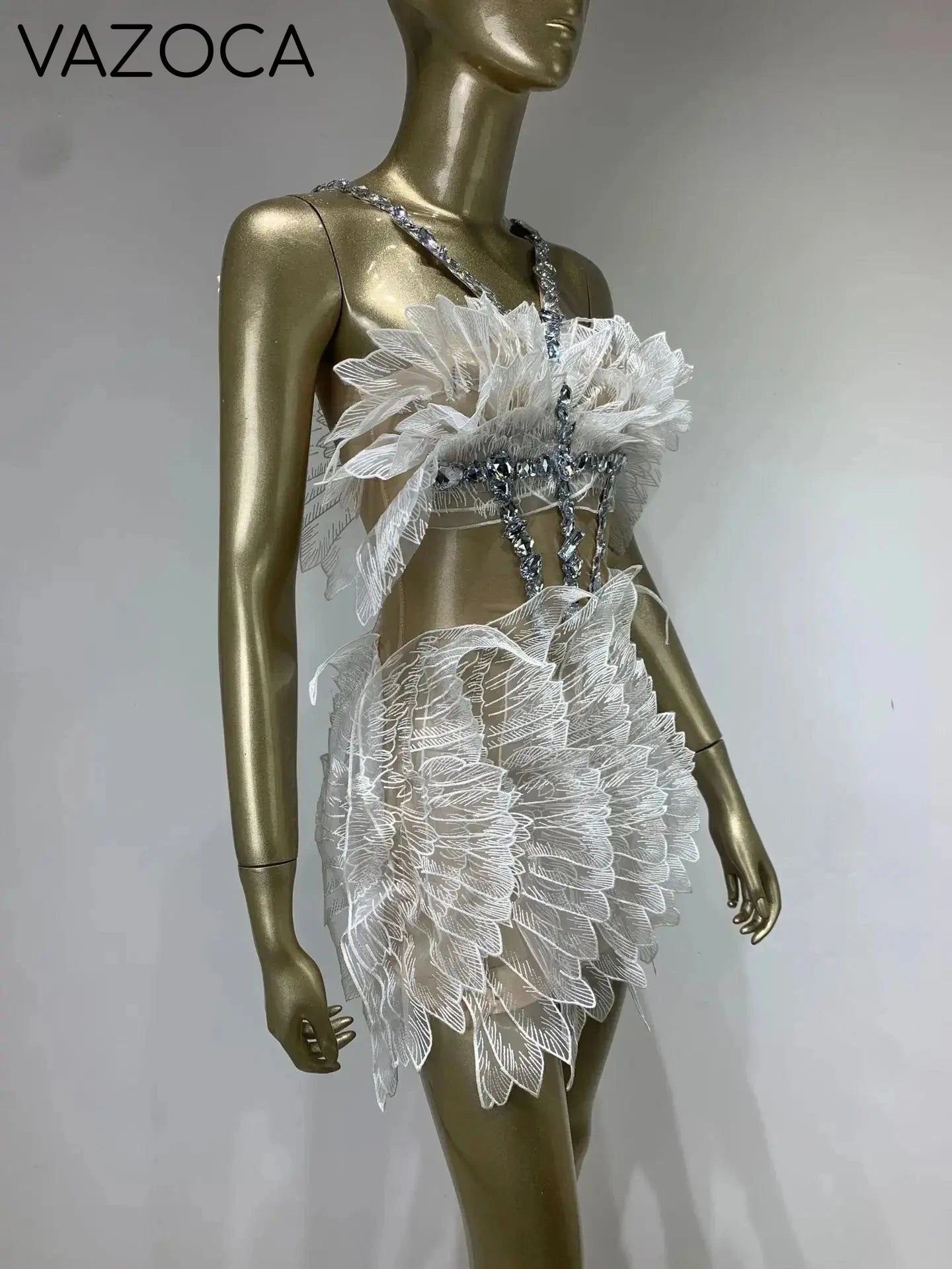 Crystal Swan Mini Dress