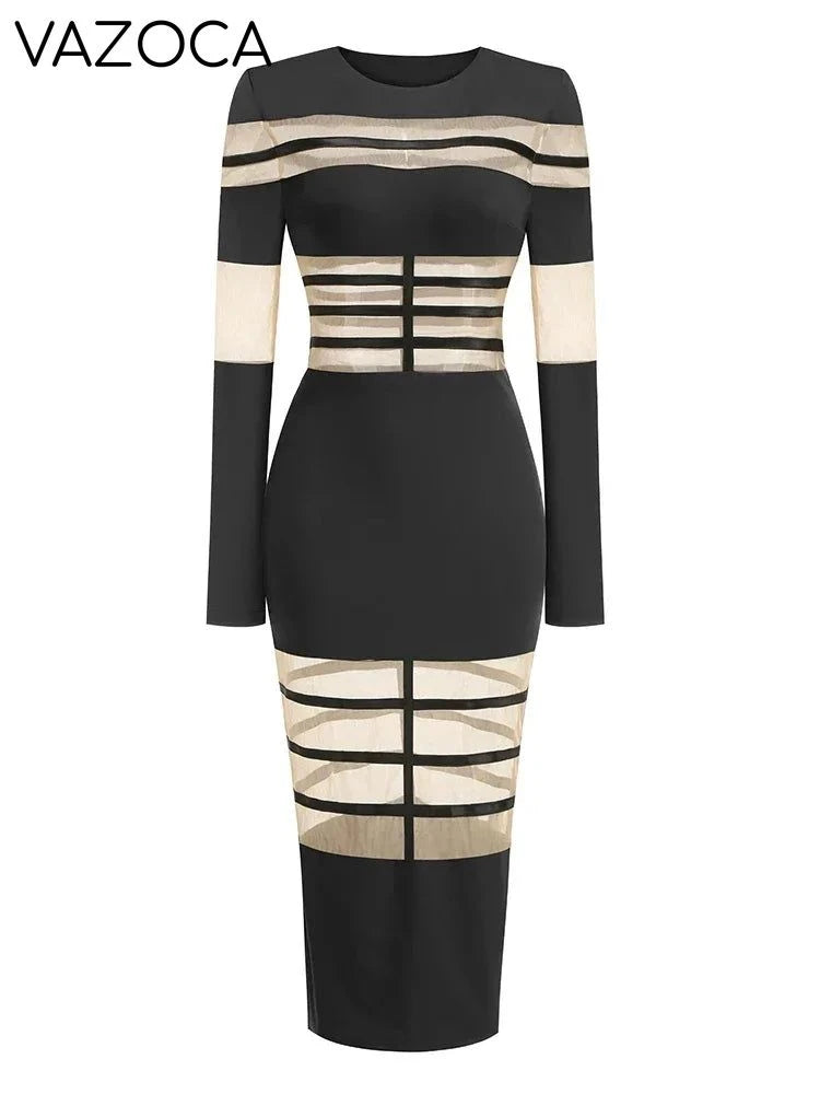 Daisy Mesh Bodycon Dress