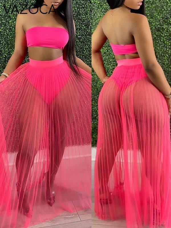Bandeau 3PC Swimsuit--Clearance