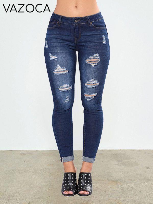 Distressed Skinny Jeans--Clearance
