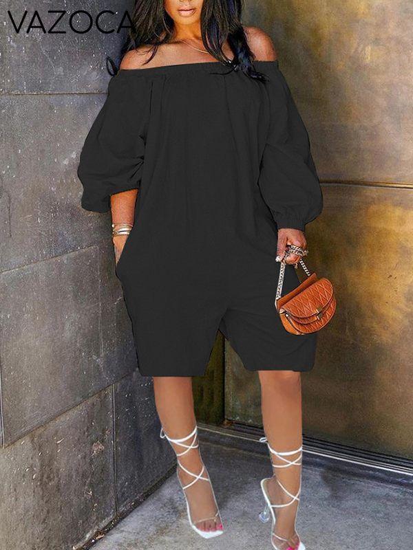 Morchique Off Shoulder Puff Sleeve Romper