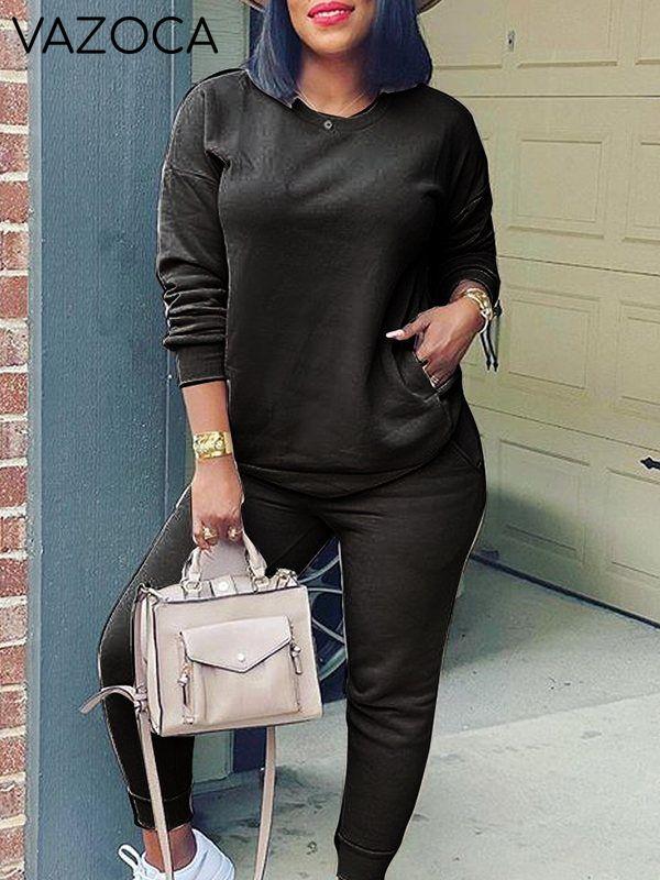 Solid Sweatshirt & Jogger Pants Set--Clearance