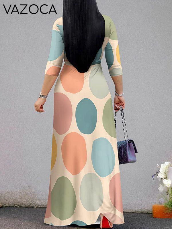 Dot Tied Maxi Dress