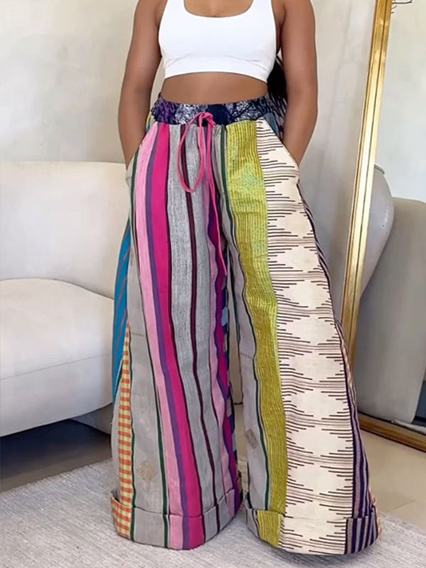 Morchique Printed Wide-Leg Pants