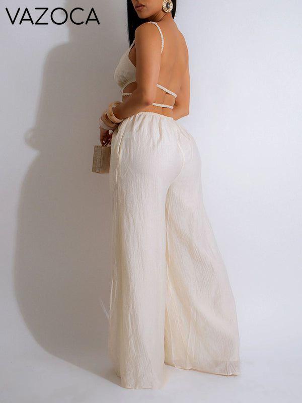 Wide-Leg Cami Jumpsuit