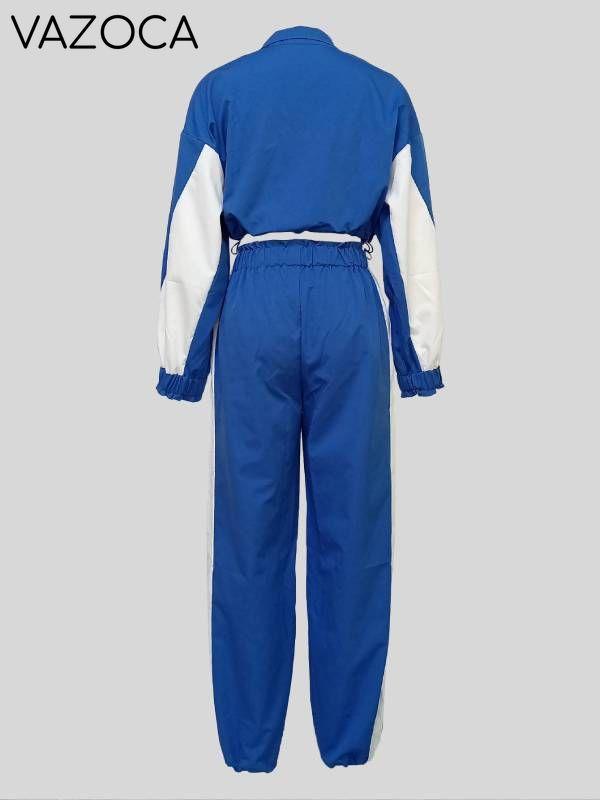 Two-Tone Jacket & Pants Set