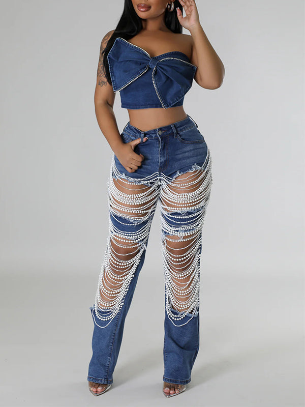 Morchique Pearl Ripped Jeans