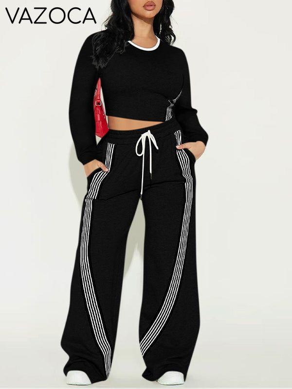 Side Stripe Pants Set