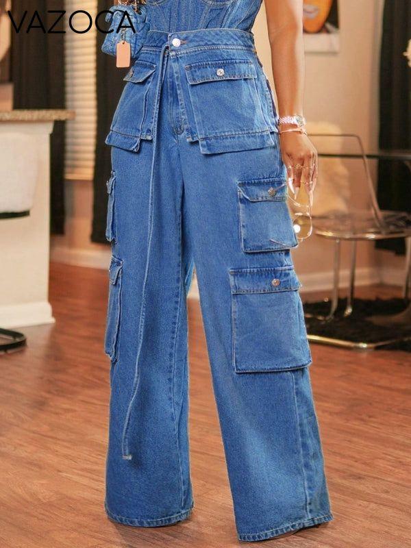 Wide Leg Cargo Jeans