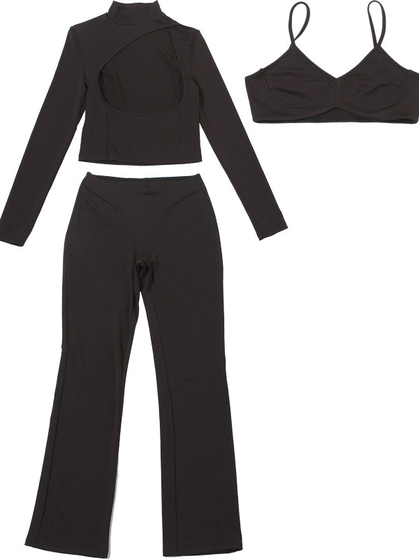 Mock-Neck Cutout 3PC Set