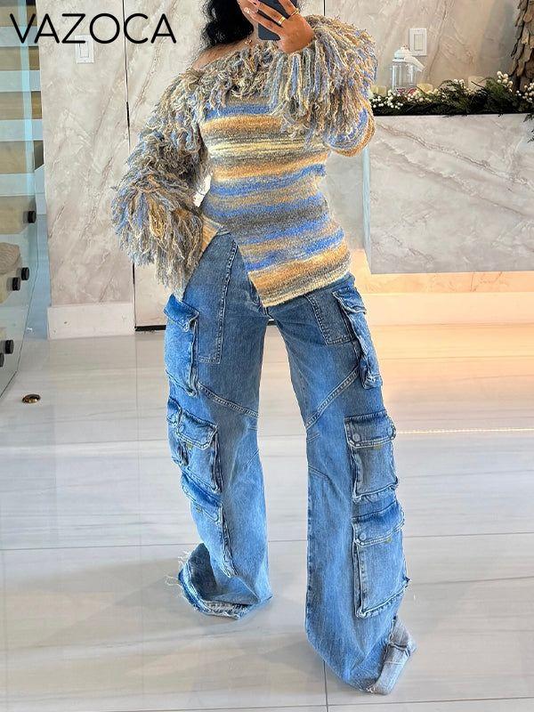 Fringe Off-Shoulder Top