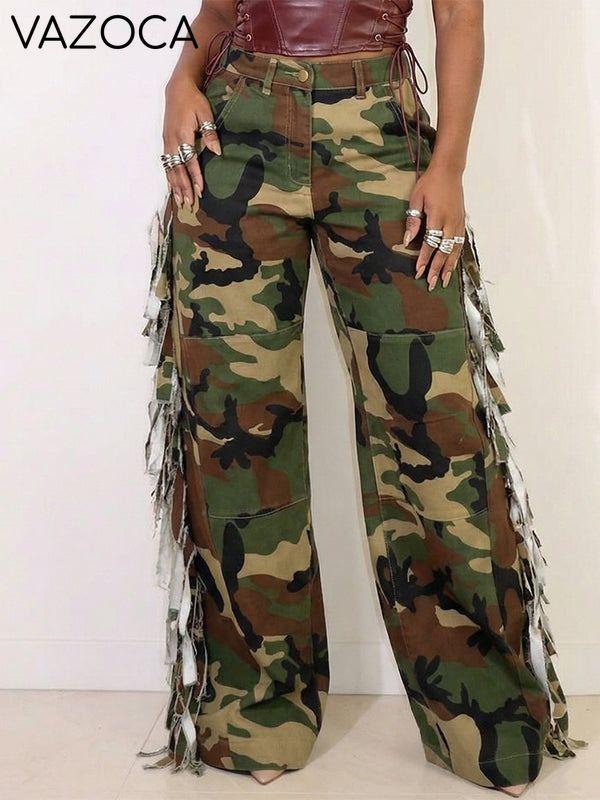 Fringe Camo Pants