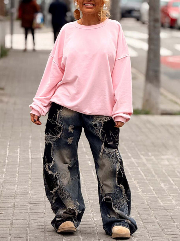 Patchwork Wash Jeans