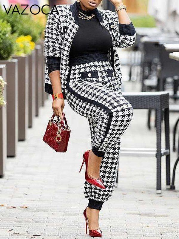 Houndstooth Jacket & Pants Set--Clearance