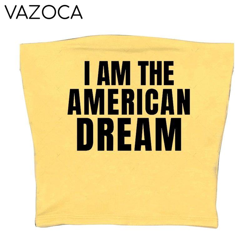 I Am The American Dream Crop Top