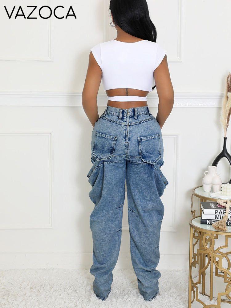 Cutout Side Denim Jeans