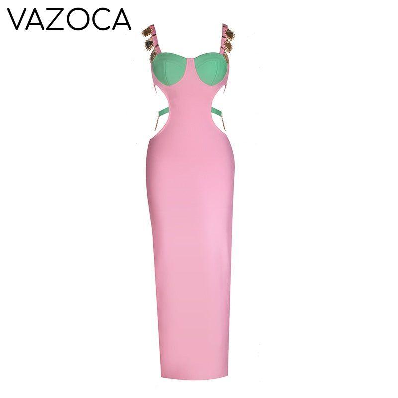 Lauren Bodycon Bandage Maxi Dress