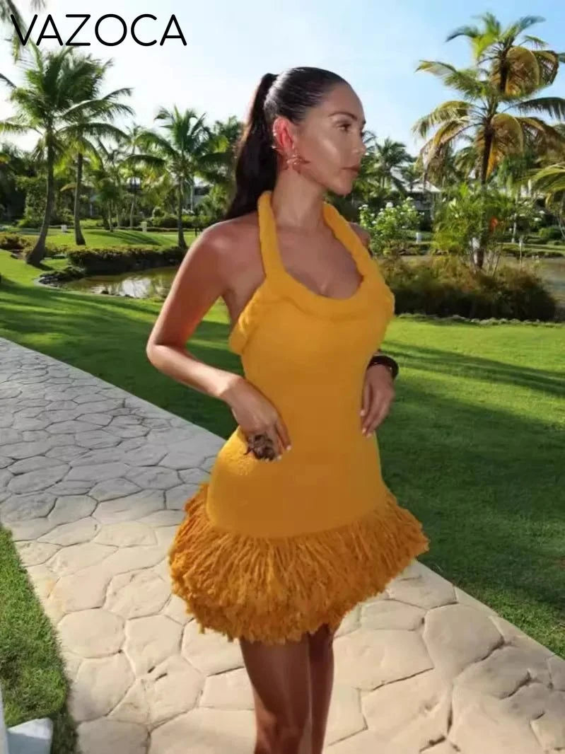 Nikita Fluff Mini Dress