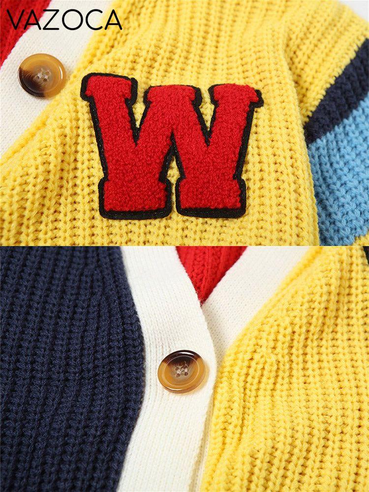 Color Block Knit Cardigan