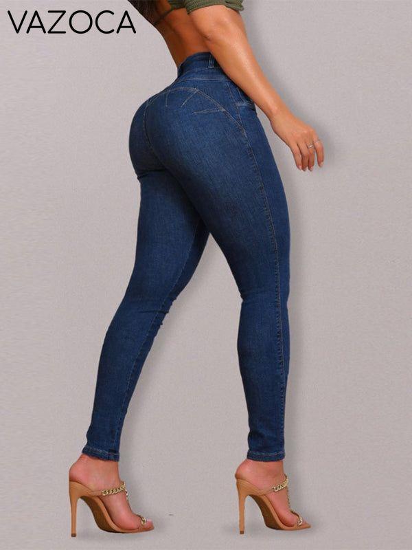 High-Waist Skinny Jeans