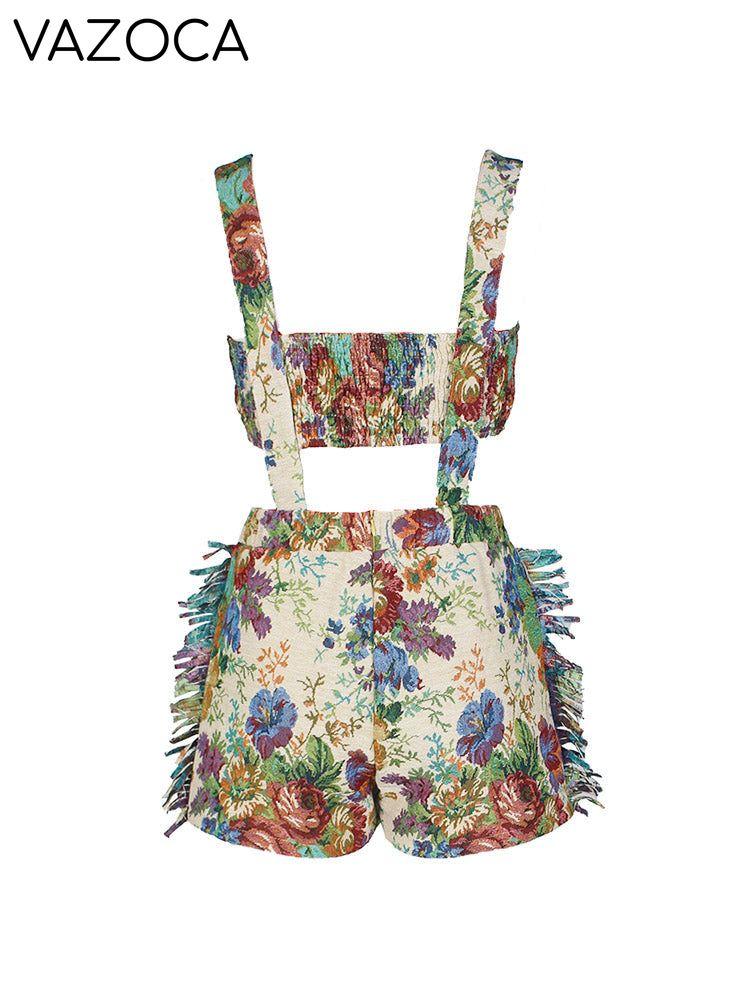 Vintage Tube Top & Overalls Set